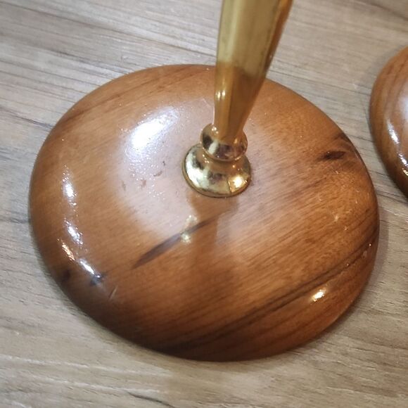 Vintage MCM Oregon Myrtlewood Candlesticks - Picture 3 of 7